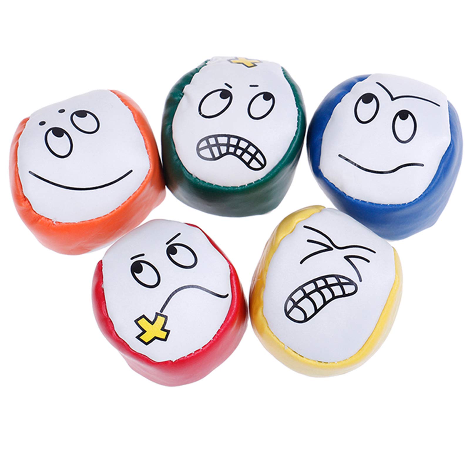 sus Juggling Balls Set for Beginners, Kid's Durable Juggle Ball Kit, 6x Colorful Soft Balls, Irregular Round Shapes, Great for Learning to Juggle Toy Game Beanbags Fun