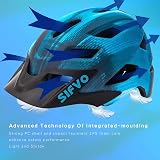 SIFVO Kids Bike Helmet Adjustable 50-57cm with Visor CE+CPSC view 3