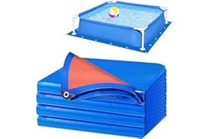 RGJ 15 Ft Pool Liner Pad for Above Ground Pools, Thickened Pool Mat Tarp for Under Pool, Dual-Color Pool Ground Pad Cloth Floor Mat for Pool Bottom, Puncture Protection & Extend Liner Life
