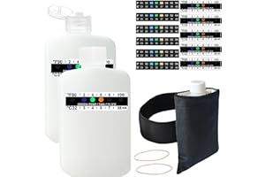 19 Pcs Urine Test Complete Kit Elastic Hidden Leg Strap and Warm Double Layer Velvet Pouch,11 Adhesive Temperature Test Strip