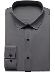 JEMITOP Men's Stretch Wrinkle Free Dress Shirts