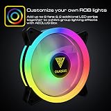 GAMDIAS AEOLUS M2 1204R ELITE 120mm ARGB PC Case Fan 4 Pack PWM Remote view 4