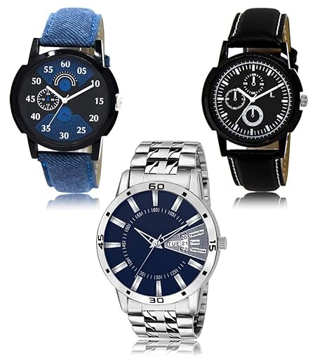 Mens Analogue 3 Piece Watch Combo Set(VW-LR-02-13-102)