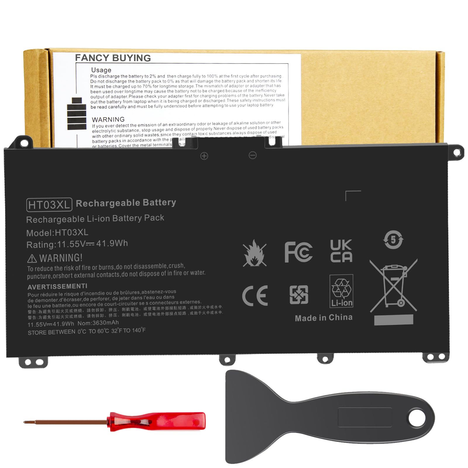 Photo 1 of HT03XL L11119-855 HTO3XL Battery for HP 14M-DH0003DX 14M-DH1003DX 15T-DA000 15T-CS200 15-CW1XXX 15T-CS300 LPD1071 15-DB0004DX 15-DA0014DX Pavilion 15-DA 15-DB 15-DW 15-DY 14-CE 14-CF 14-DF 17-CA 17-BY
