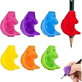 TOCCOOL Pencil Grips, Cross Grips, Pencil Training Device, Pen Grips, Ergonomic Writing Aid with Right and Left Hands (7 PCS