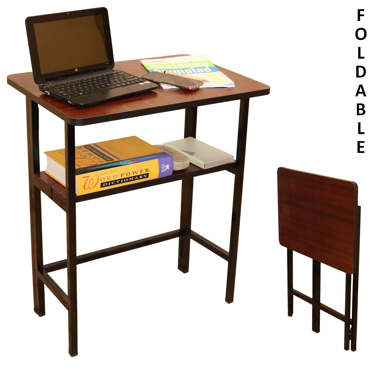 Anexo Metal Folding Computer Work from Home Table for Laptop Study