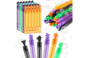 LOAVER 36 Pcs Halloween Mini Bubble Wands Bulk for Kids,Halloween Party Favors Cute Pumpkin Ghost Death God Bubble Toys for Halloween Trick Or Treat Gifts Goodie Bag Stuffers Classroom Prizes