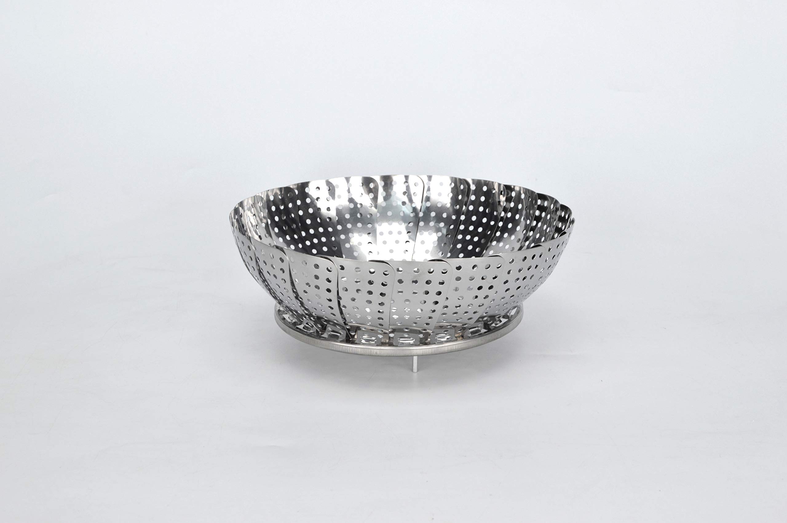 Foldable Vegetable Steamer Premium Stainless Steel Vegetable Steamer Basket, Veggie Steamer Basket Fits Various Size Pot (6" to 10.5")