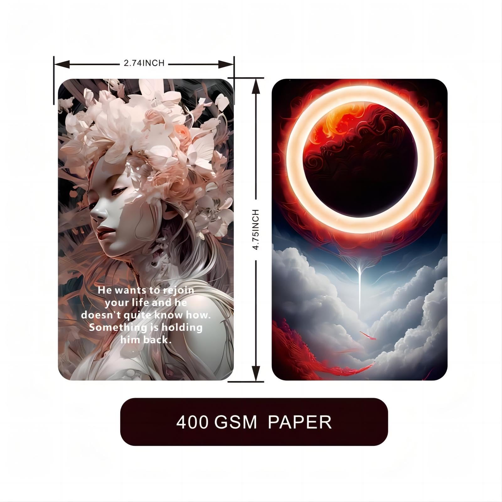 Holy Woman, Love Oracle Cards, Twin Flame Message Oracle Cards, Revealing The Hidden Truth, Desires, Darkness, and Any Divine Intervention That You May Have in Connection with, Oracle Cards