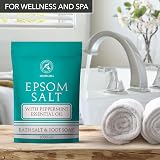 AROMATIKA Epsom Bath Salt Peppermint Oil 3000g Magnesium Sulphate Soak view 7