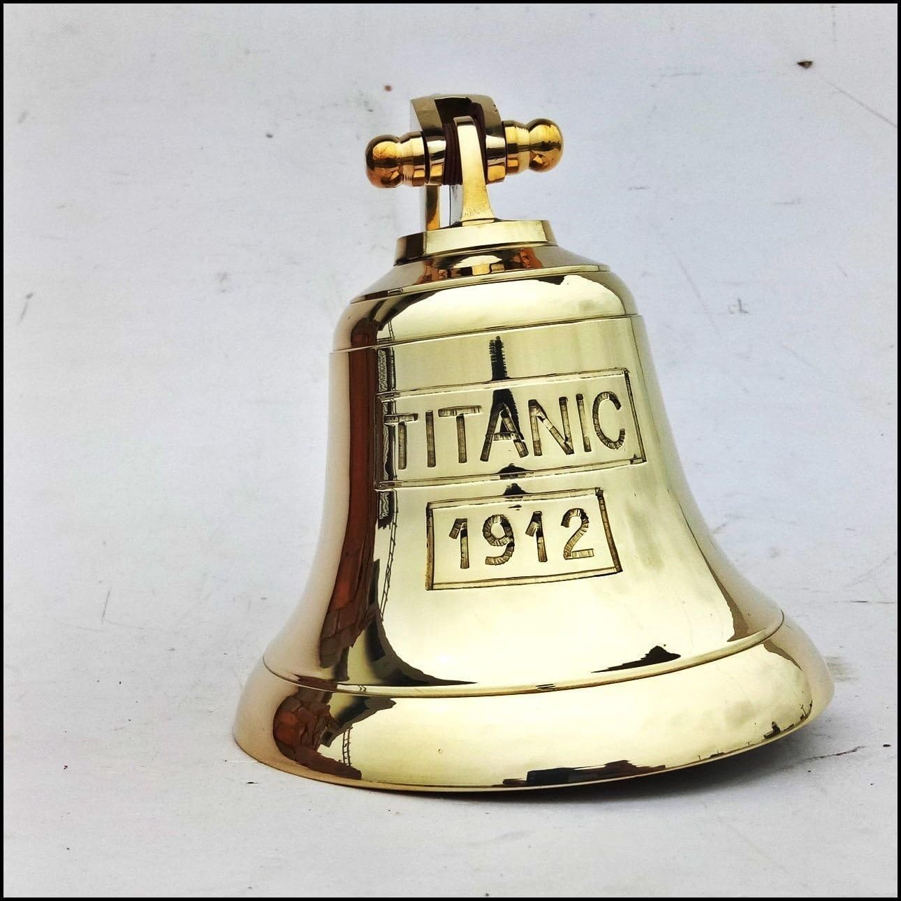 Brass Maritime Ship Bell Titanic Bell 1912 London Hanging Nautical Wall
