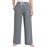 Pintage Women's Petite Wide Leg Sweatpants Petite Length Short