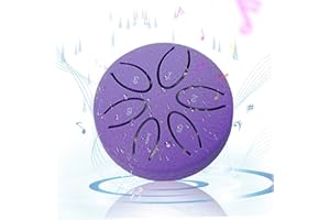 Rain Drum 3inch 6 Tone Carbon Steel Drum Ethereal Soothing Tongue Mini Rain for Outside When it Rains for Zen Education Medit