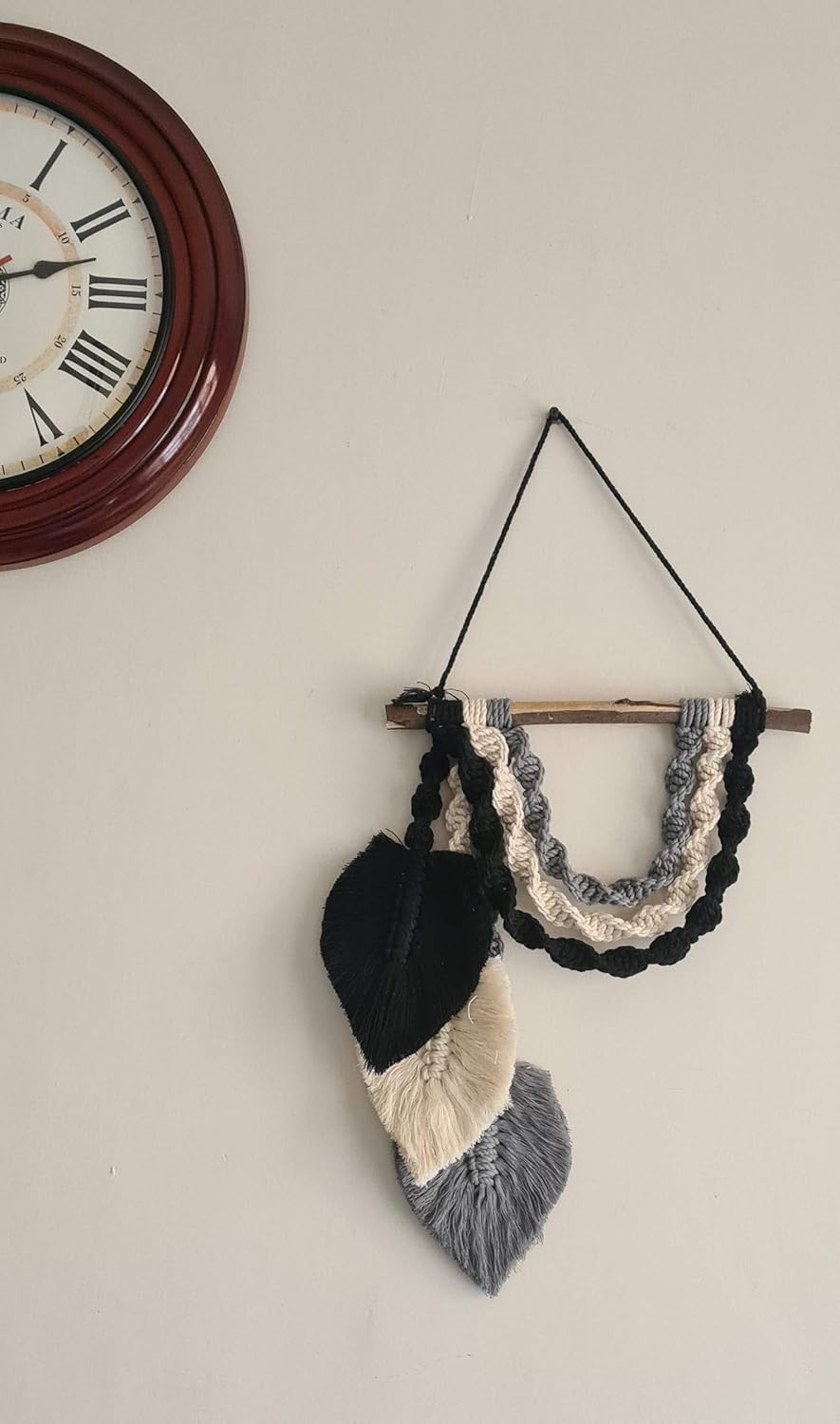 Macrame Feather Wall Hanging ,Bedroom Backdrop , Living