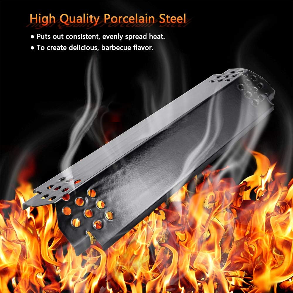 Uniflasy Porcelain Steel Grill Heat Plates Shield Tent, Burner Cover, Flame Tamer, Grill Replacement Parts for Home Depot Nexgrill 720-0830H, 5 Burner 720-0888, 720-0896, 720-0888N Gas Grill, 5Pack : Garden & Outdoor