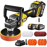 Cordless Buffer Polisher for Car Detailing,7230 RPM Car Buffer Polisher,21V 4.0Ah Li-ion Battery,Cordless Polisher With 29 PCS Car Detailing Kit,for Polishing, Waxing, Boat Sanding, Scratch Removing