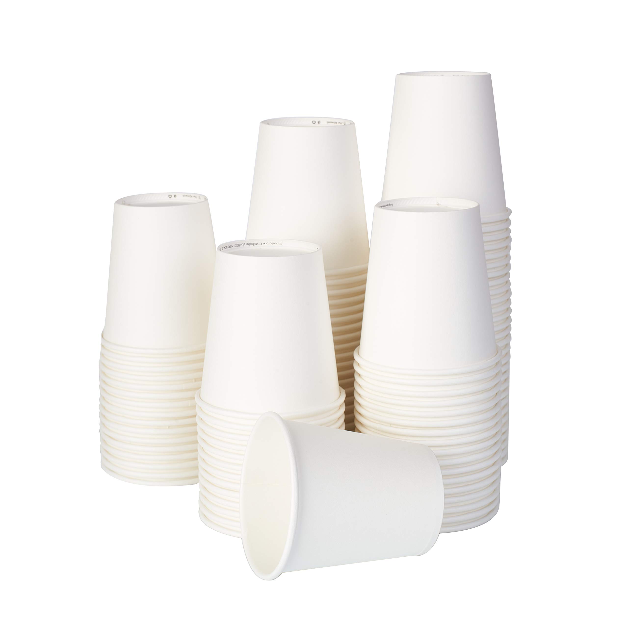 200ml 8oz Paper Cups Disposable Cups compostable Biodegradable Coffee Cappuccino Cups (200)