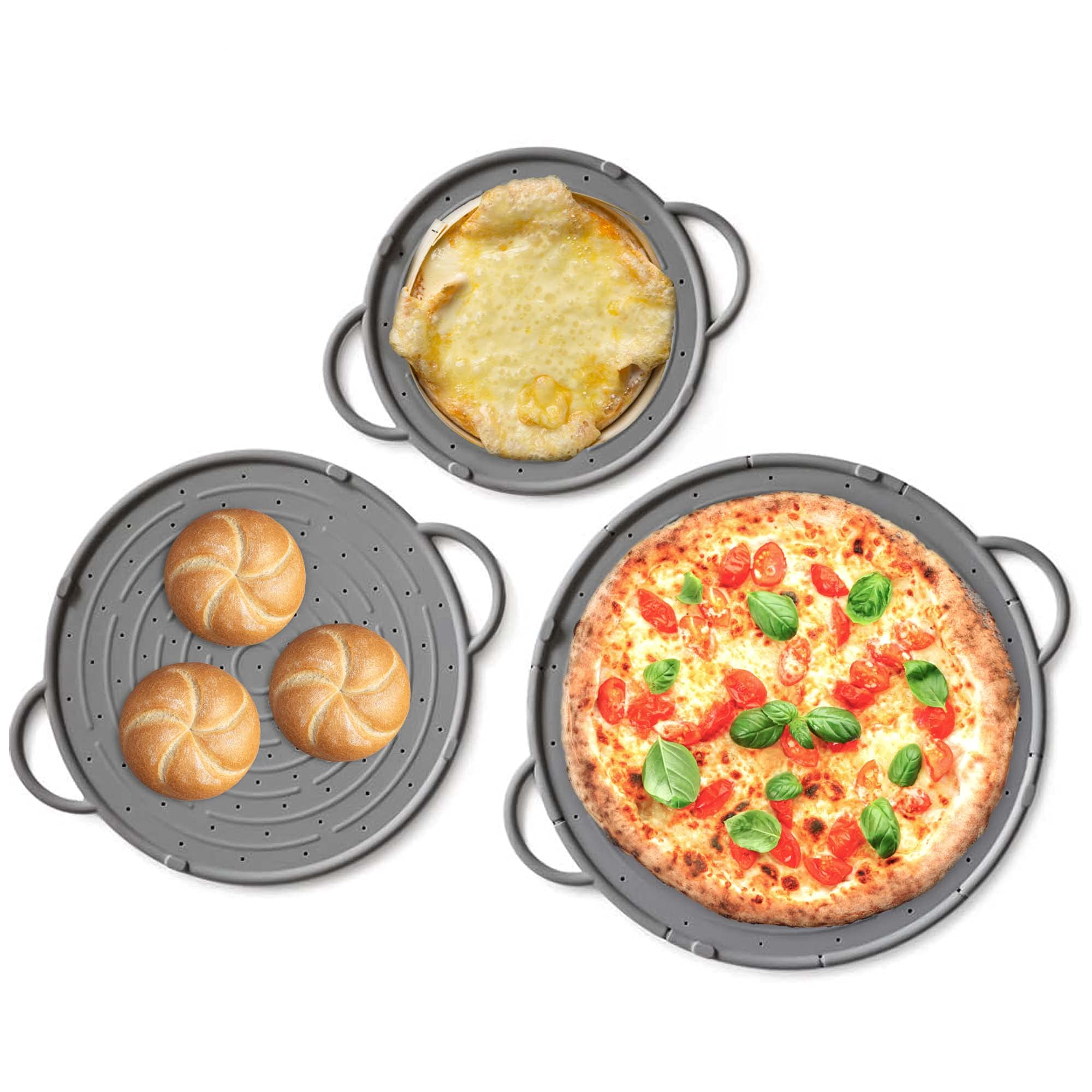 Coolinato COOLSPRITZ Splash Guard Set, Silicone, Gray