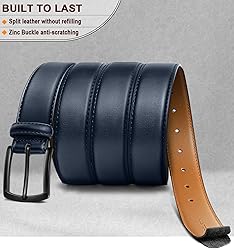 KEMISANT Men Belt-Genuine Leather Belt for Men