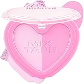 lilybyred Luv Beam Cheek Duo | Heart-Shaped Korean Dual-Tone Powder Blush, Tone-on-Tone Mixable Colors, Soft Glow with Fine Shimmer, Silky Texture, Blendable, All-Day Wear, 0.14 oz. (01 Funky Beam)