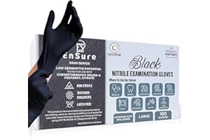 Saf-Care Ensure Nitrile Disposable Exam Gloves, Powder-Free, Latex-Free, Non-Sterile - 5 Mil