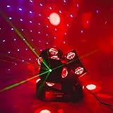 3Head Moving Head DJ Light 12LEDs Rotating Beam