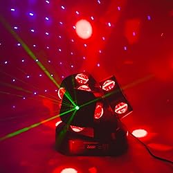 3Head Moving Head DJ Light 12LEDs Rotating Beam