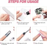 Qufiiry 100 Pcs Nail Foil Remover Wraps with Pre-attached Cotton Pads 9x6.5cm view 4