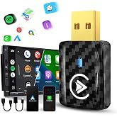 MSXTTLY 2in1 Wireless Carplay Adapter, Android Auto Wireless Adapter | Fast Auto Connect Small Dongle, 5.3 Bluetooth &amp; 5G WiFi, Mini USB Easy Phone Switching, Enhanced Heat Dissipation Design