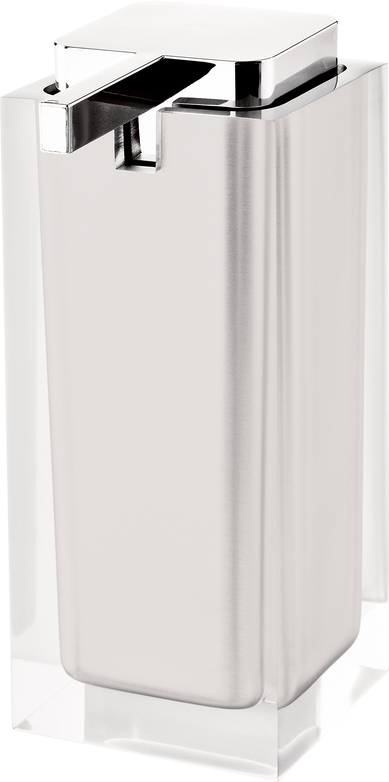 Rainbow Plastic Soap Dispenser Finish: White