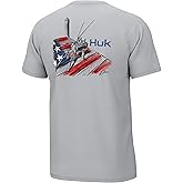 HUK Mens Kc Scott Short Sleeve Tee, Performance Fishing T-Shirt