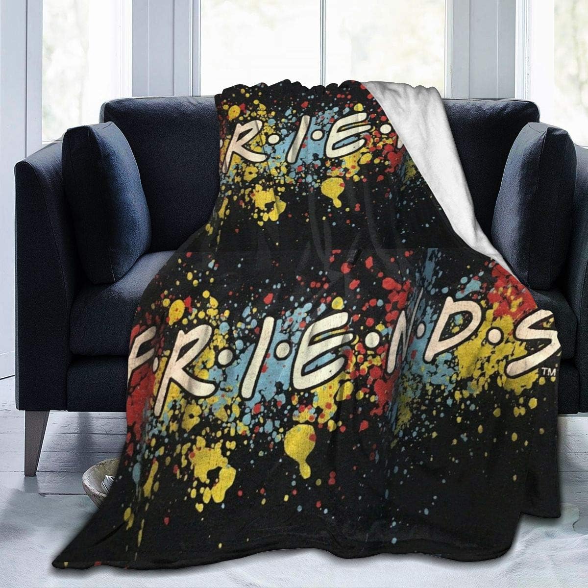 SeekingSewShow Friends Blanket Quilt TV Show Flannel Throw Blanket for Sofa Couch Bed