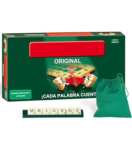Scrabble Edición En Español – Gioco Da Tavolo In Spagnolo, 103 Tessere In Legno Con LL, RR E Ñ, Per 2-4 Giocatori, Età 8+
