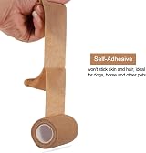 Sagafly Self Adherent Bandage Wrap 12 Rolls 7.5cm x 4.5m Veterinary Vet Wrap view 2