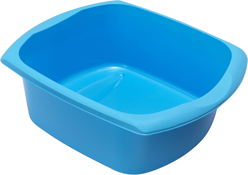 Addis Rectangular Washing Up Bowl Large Bright Blue 9.5L
