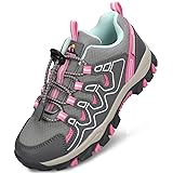 UOVO Girls Hiking Shoes Kids Waterproof Running