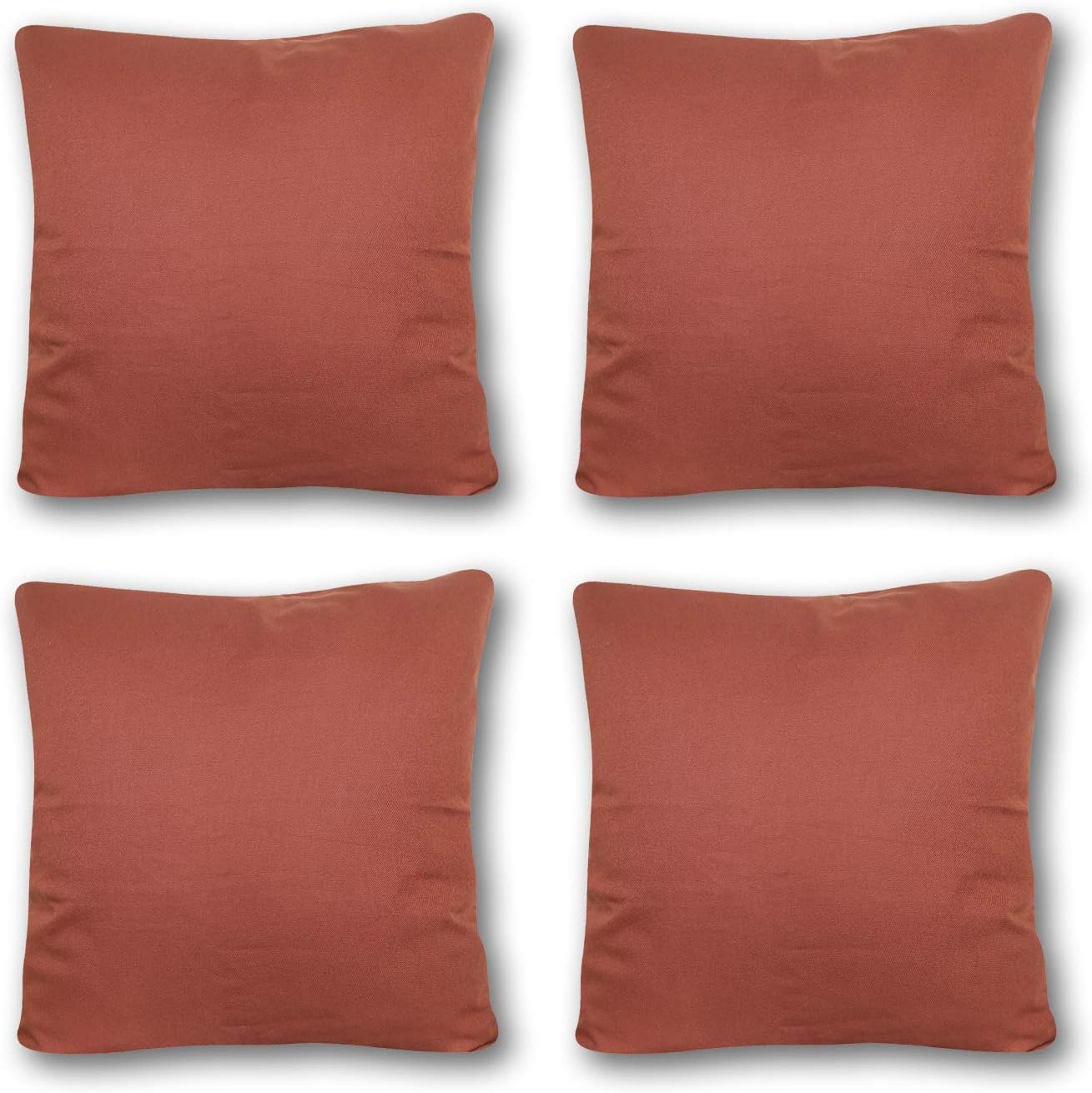 Livingtex Throws Pillow Decorative Cushion Covers, Soft Decorative Square Throw Pillow Covers Cushion Case for Sofa Bedroom Car 20 x 20 (4pcs Set) (CN-107)
