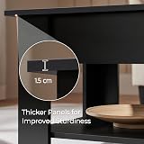 Yaheetech Lift Top Coffee Table with Storage Black view 8