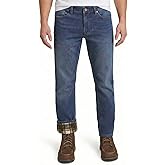 Weatherproof Vintage Fleece Lined Jeans Men - Regular Fit | Soft & Warm, Cold Weather Insulated Fleece Winter Pants for Men