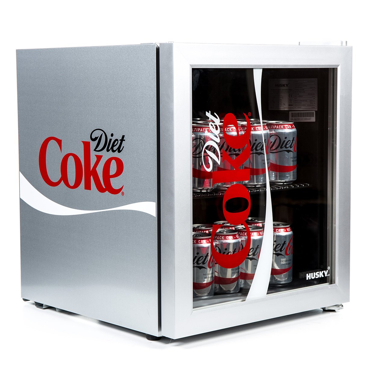 Husky HUS-HY209 Diet Coke Design Glass Door