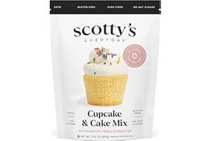 Scotty's Everyday - Keto Cupcake & Cake Mix - 0g Net carbs, 0g Added Sugar, Gluten-Free, High Fiber - No Nut Flours - 10.6oz, Pack of 1