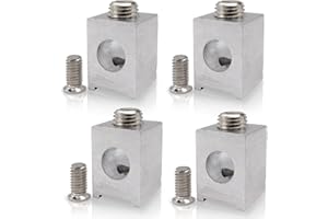 LHYBTM 4 Pieces #4-2/0 Neutral Lug Kit Aluminum Circuit Breaker Ground Lugs, Electrical Grounding Lugs with Secure Conductive Design for Wiring Connections
