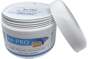 K4-PRO 500g High Thermal Conductivity Thermal Paste K>4,6 W/mK for Computer Heat Sinks Ideal for Long Lasting Applications