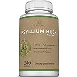 Premium Psyllium Husk Fiber Supplement 1450mg, 240 Capsules
