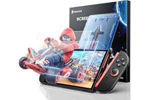 MAGIC JOHN 2 Pack for Nintendo Switch 2 Screen Protector 7.9'' [2025], 30s Installation, 9H Tempered glass, HD Clear, Auto-Du