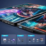 NexiGo 16 inch Portable Gaming Monitor 2.5K 144Hz 500Nits FreeSync G-SYNC HDMI view 8