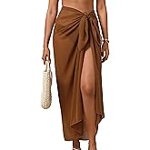 Eicolorte Womens Beach Cover Up Chiffon Sheer Bikini Beach Swimsuit Coverup Sarong Pareo Wraps for Women