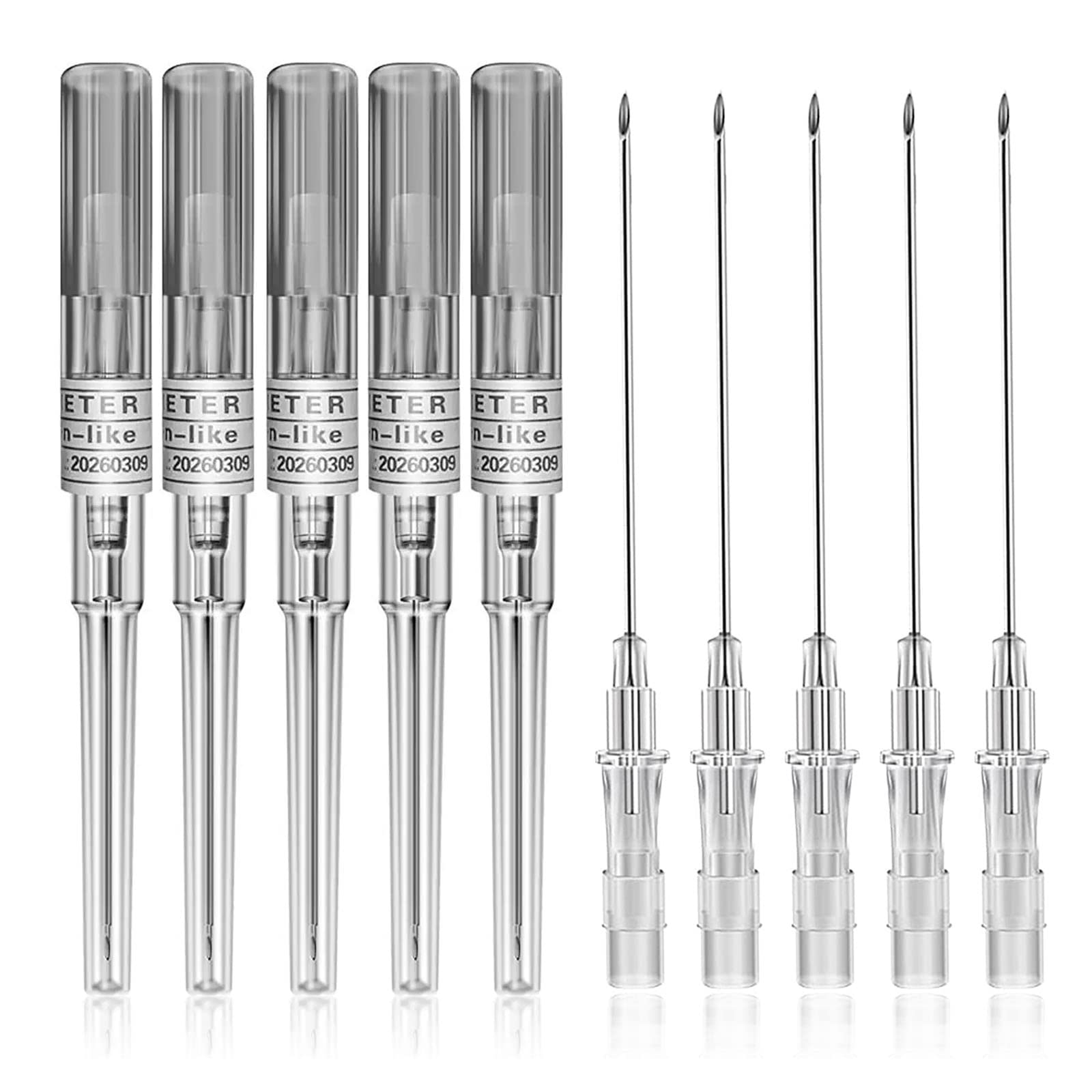 Photo 1 of Catheter Piercing Needles - 50pcs 16G Disposable Body Piercing Needles IV Catheter Needles Hollow Needles for Ear Nose Navel Nipple Piercing Kit Piercing Supplies