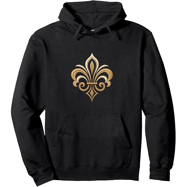 Amazon.com: Fleur de Lis Zip Hoodie : Clothing, Shoes & Jewelry