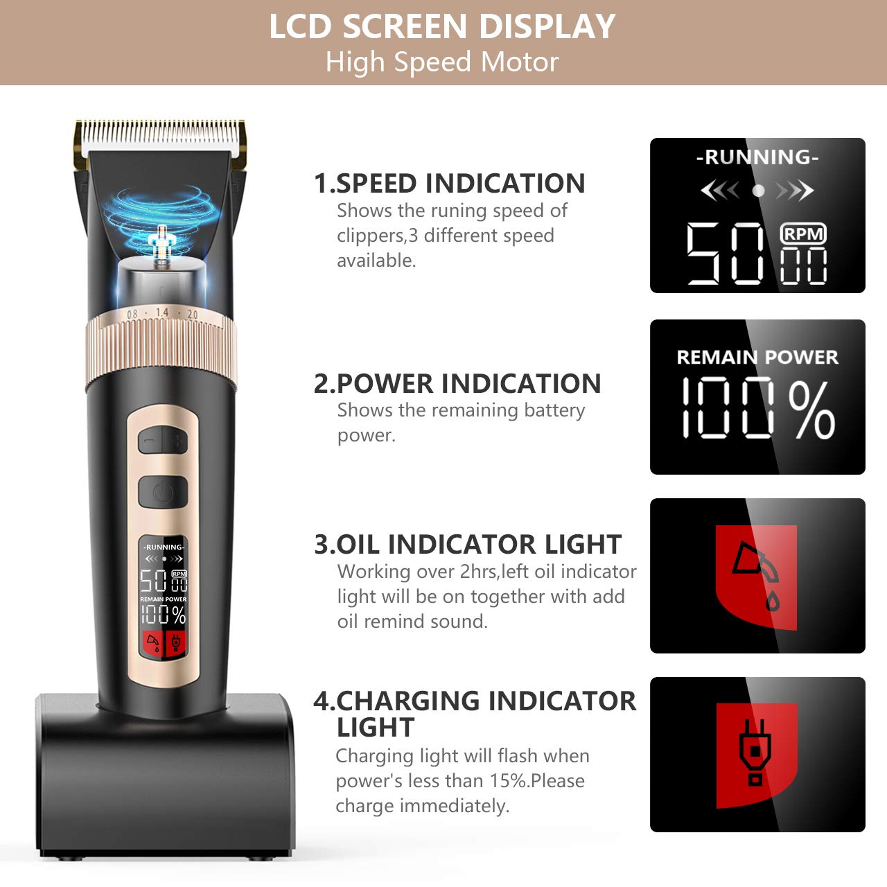 oneisall dog clippers charger